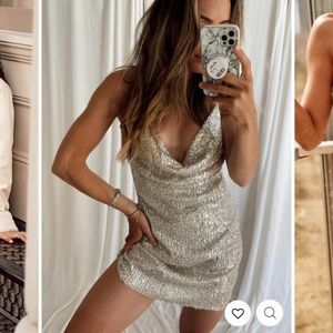 12th tribe Stargaze sequin mini dress, size small, never worn